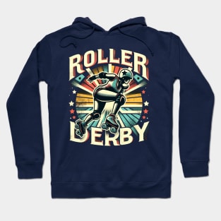 Retro Roller Derby Hoodie